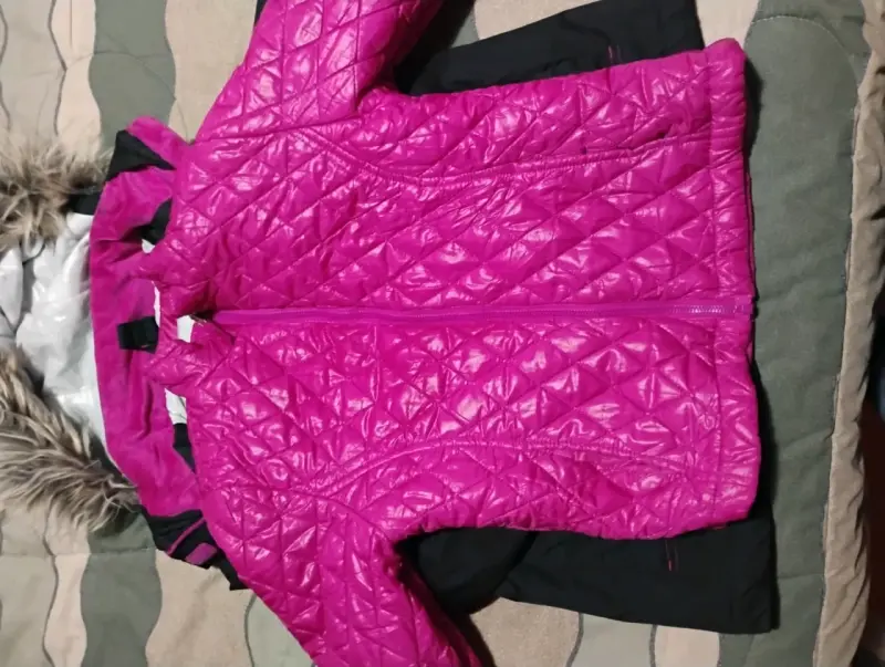 Chaqueta de invierno negra para niña - 3