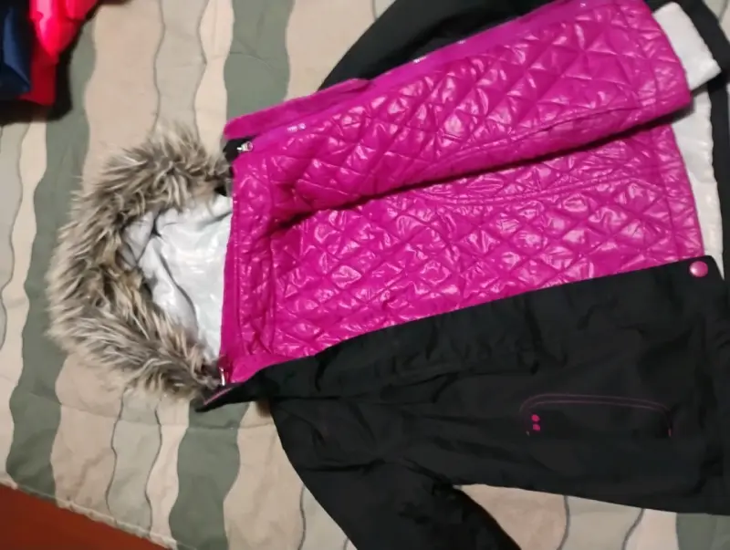 Chaqueta de invierno negra para niña - 4