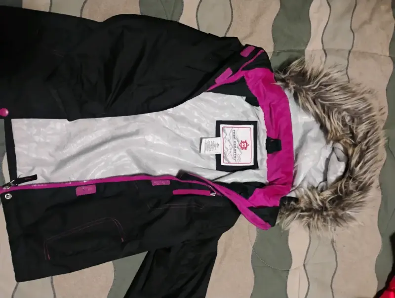 Chaqueta de invierno negra para niña - 5