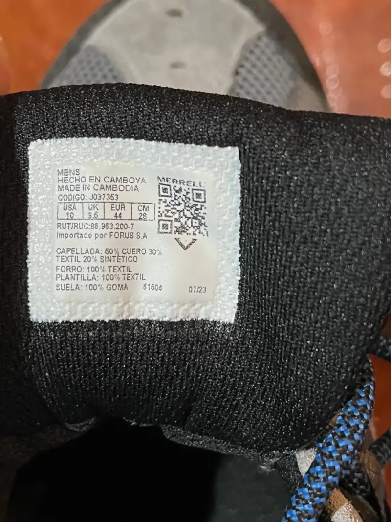 Zapatillas de senderismo Merrell grises para hombre - 5