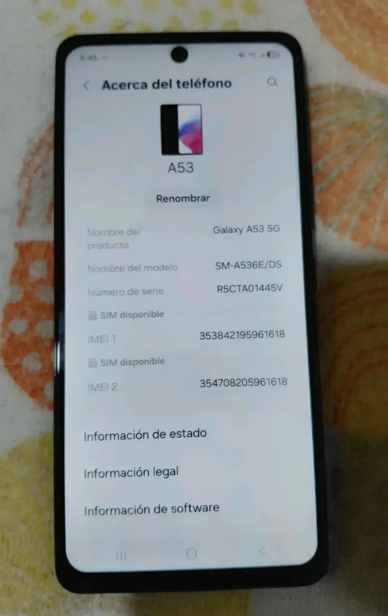 Samsung Galaxy A53 5G en buen estado - 2