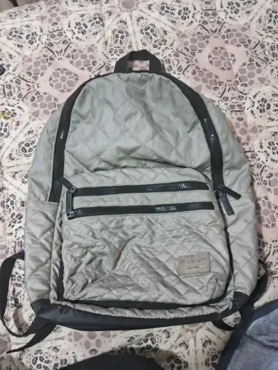 Mochila Xtrem acolchada gris con bolsillos - miniatura 1