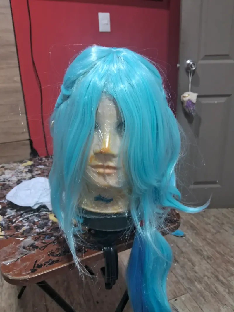 Peluca Aqua Konosuba Cosplay - 2