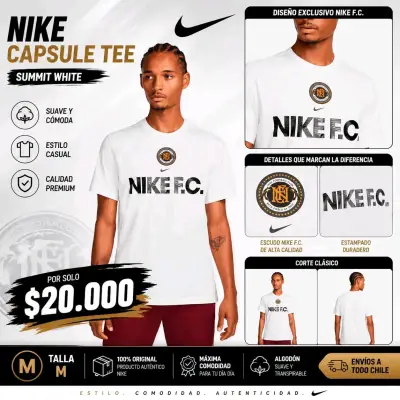 Polera Nike Capsule Tee Summit White - miniatura 1