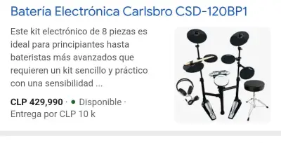 Batería Electrónica - miniatura 5
