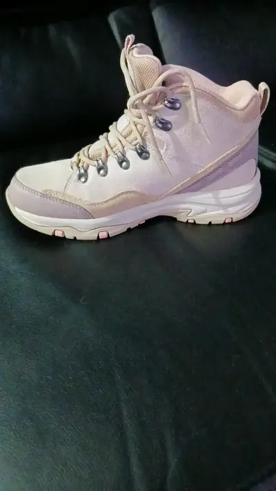 Botas de senderismo color beige, skechers - miniatura 1