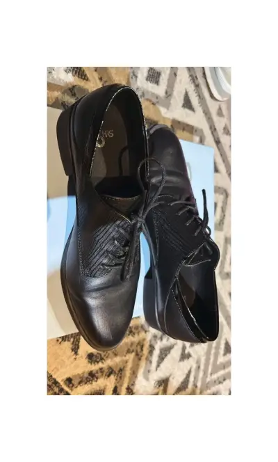 Zapatos formales de cuero negro para hombre - miniatura 3