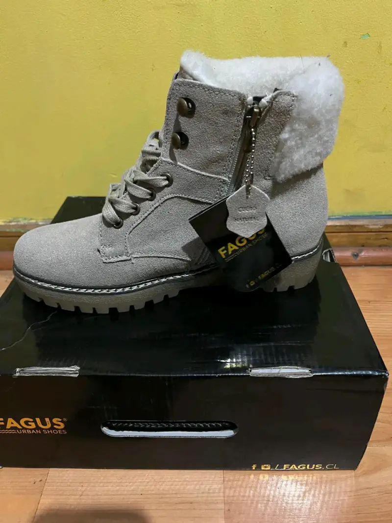 Botas de invierno gris Fagus con forro de lana - 3