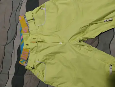 Pantalones de esquí amarillos para mujer - miniatura 2