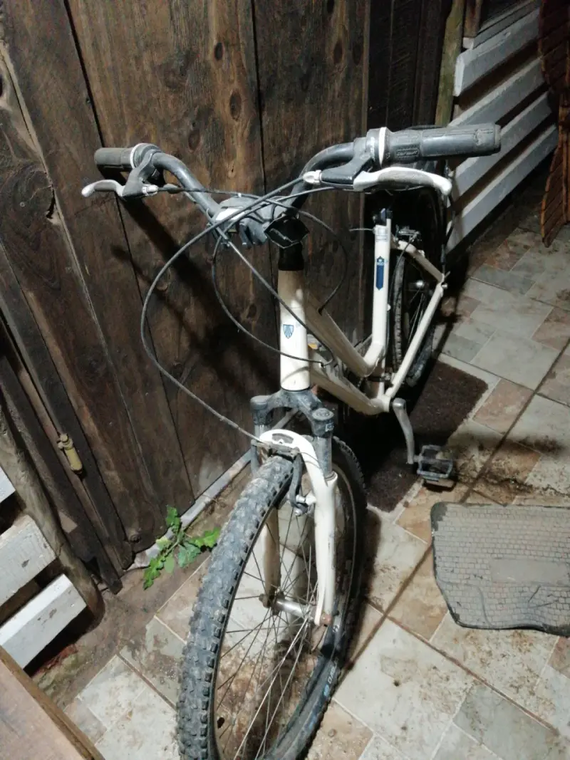 Bicicleta Trek de montaña blanca en buen estado - 1