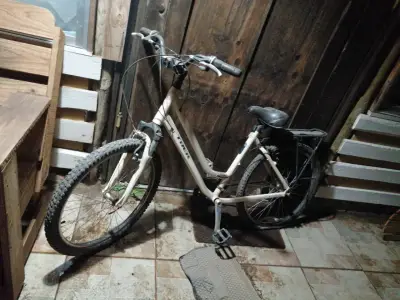 Bicicleta Trek de montaña blanca en buen estado - miniatura 3