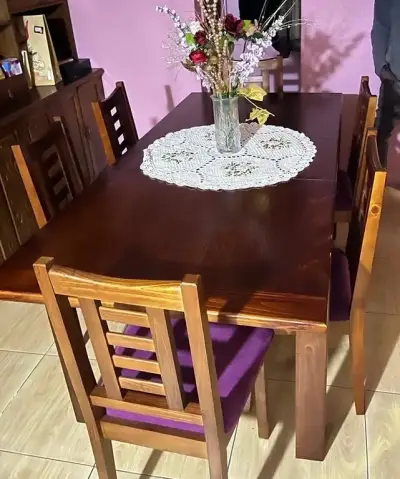 Juego de Comedor de Madera para 6 Personas - miniatura 4