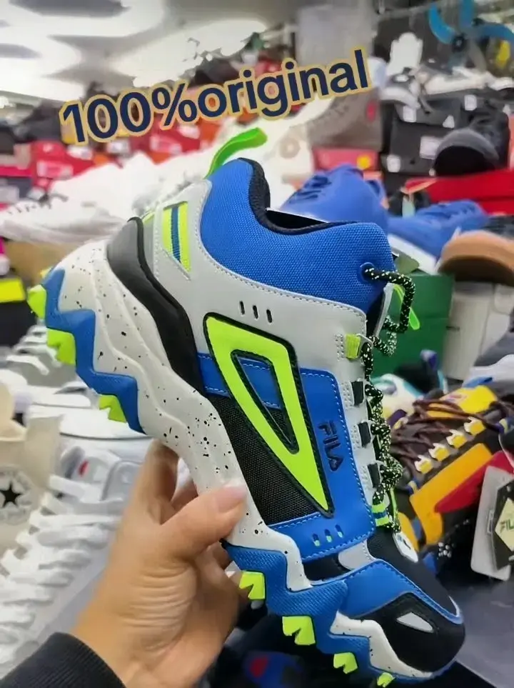 Zapatillas deportivas Fila azul y verde - 1