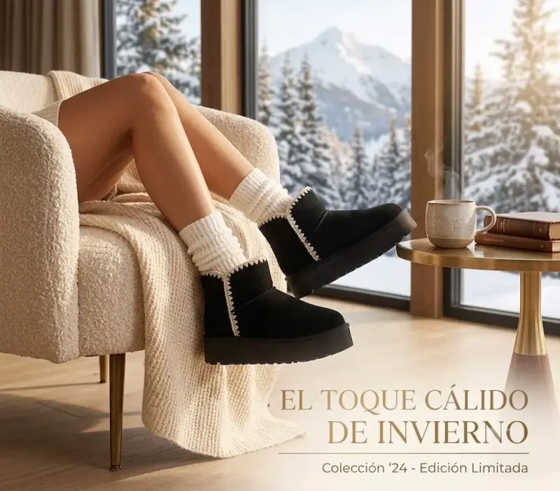 de invierno para mujer en negro marrón - 2