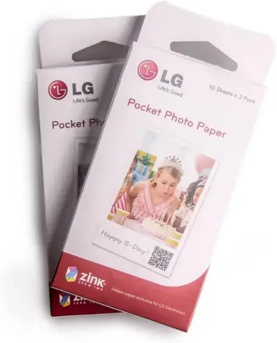 Papel fotográfico LG ZINK para impresora portátil - miniatura 1