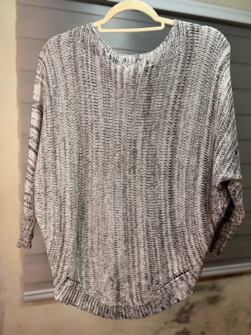 Suéter de punto gris para mujer - 2