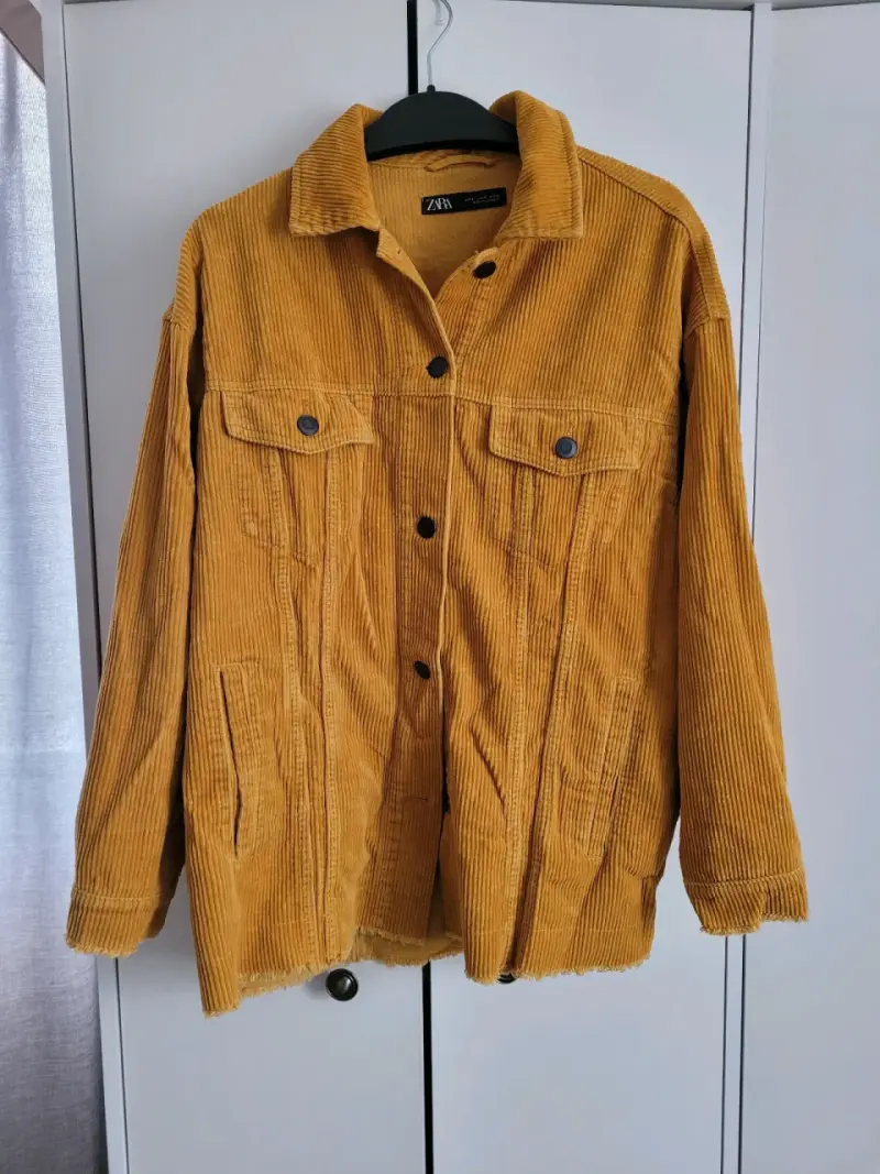 Chaqueta Zara de pana mostaza para mujer - 3