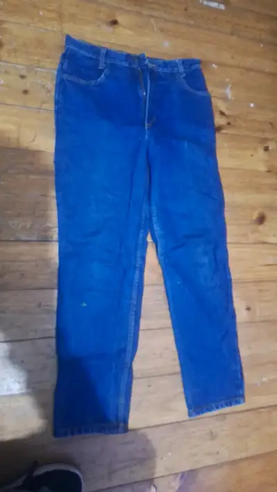 Jeans de mezclilla azul para mujer - miniatura 1