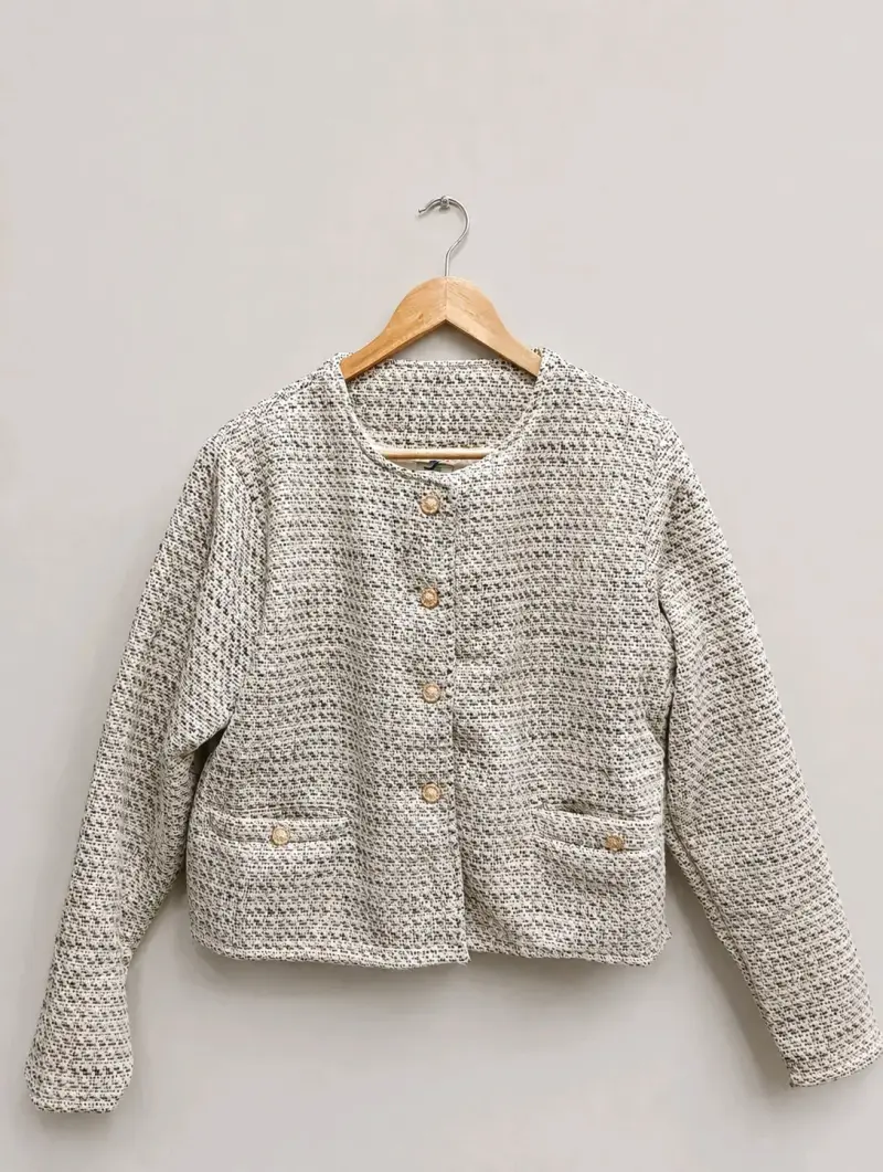 Chaqueta tweed mujer estilo Chanel - 3