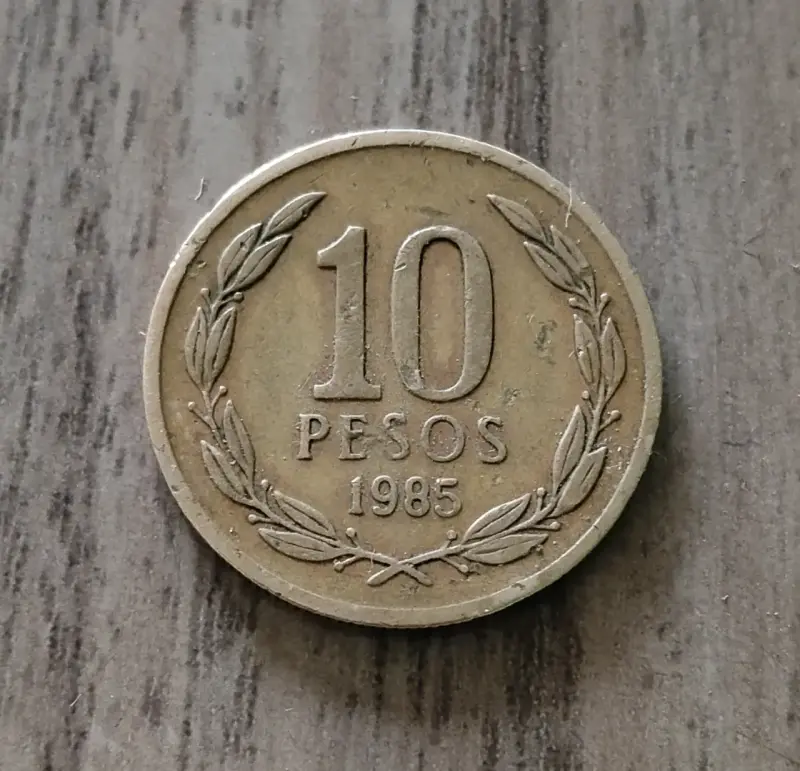 Moneda de 10 pesos chilenos de 1985 - 3