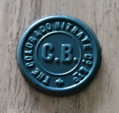 Ficha antigua de Colorado Nitrate Co. 10¢ - miniatura 1
