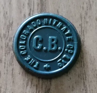 Ficha antigua de Colorado Nitrate Co. 10¢ - miniatura 3
