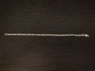Cadena de plata estilo Figaro para hombre - miniatura 1