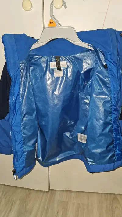 Chaqueta impermeable azul para niño Columbia - miniatura 2