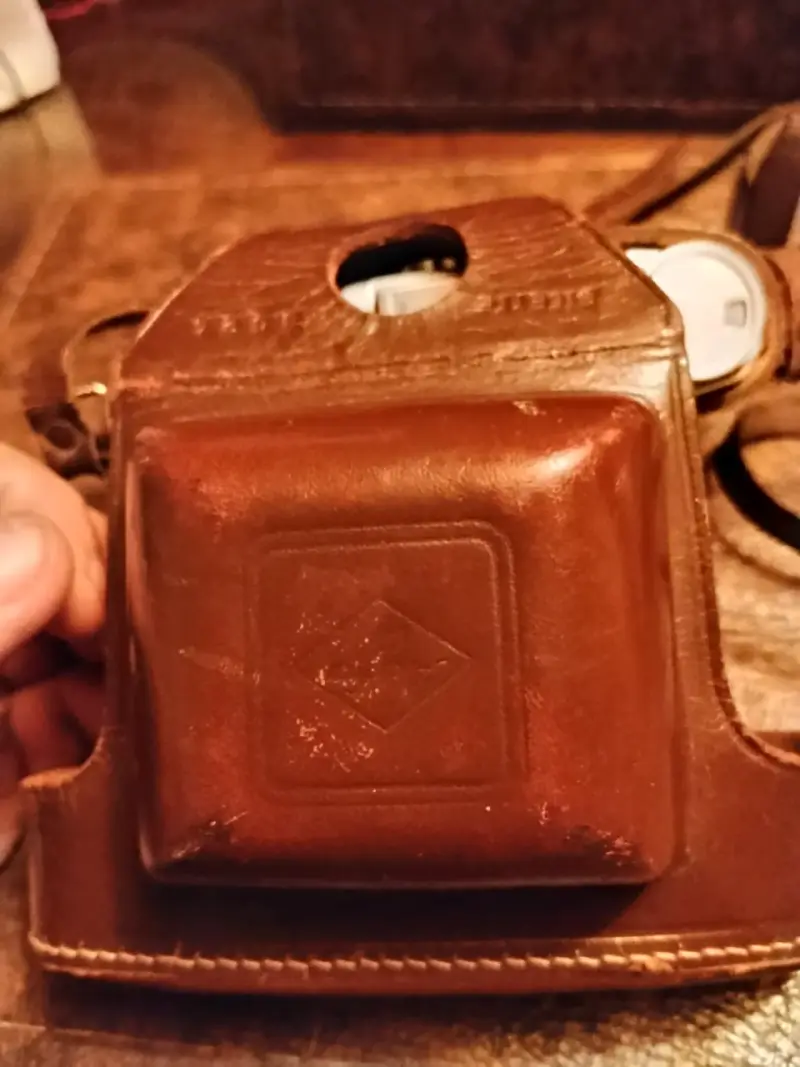 Cámara vintage Agfa Silette con estuche de cuero - 2