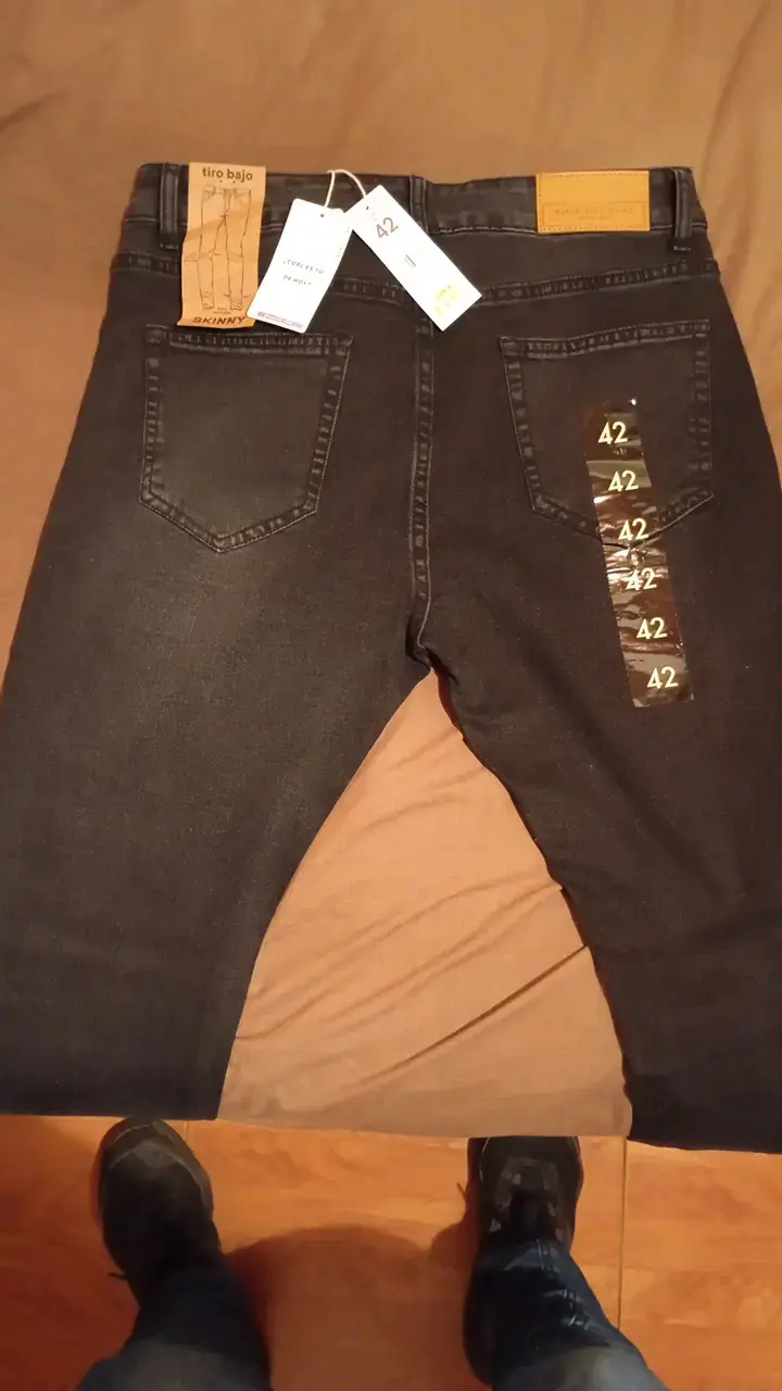 Jeans negros talla 42 para hombre - 2