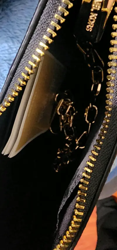 Cartera negra Michael Kors cuero - miniatura 2