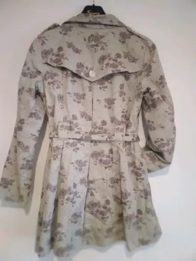 Abrigo floral beige Basement para mujer - miniatura 2