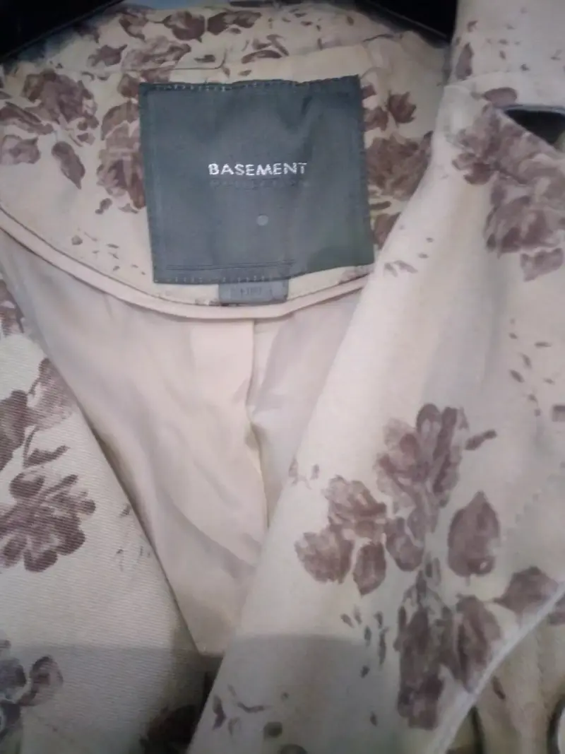 Abrigo floral beige Basement para mujer - 3