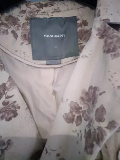 Abrigo floral beige Basement para mujer - miniatura 3