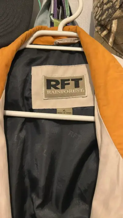 Chaqueta RFT Rainforest beige con cuello naranja - miniatura 2