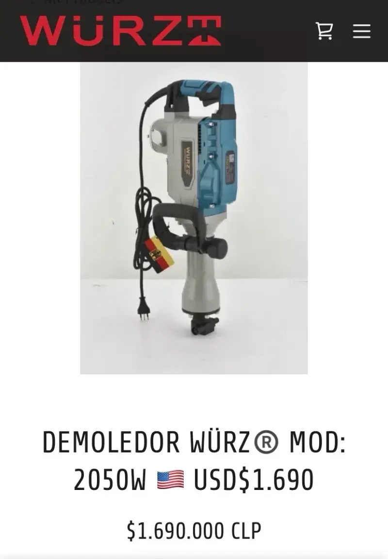 Demoledor Würz 2050W con Maleta - 1