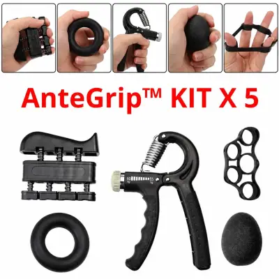 Set 5 en 1 Hand Grip + Ejercitador de Antebrazo - miniatura 1
