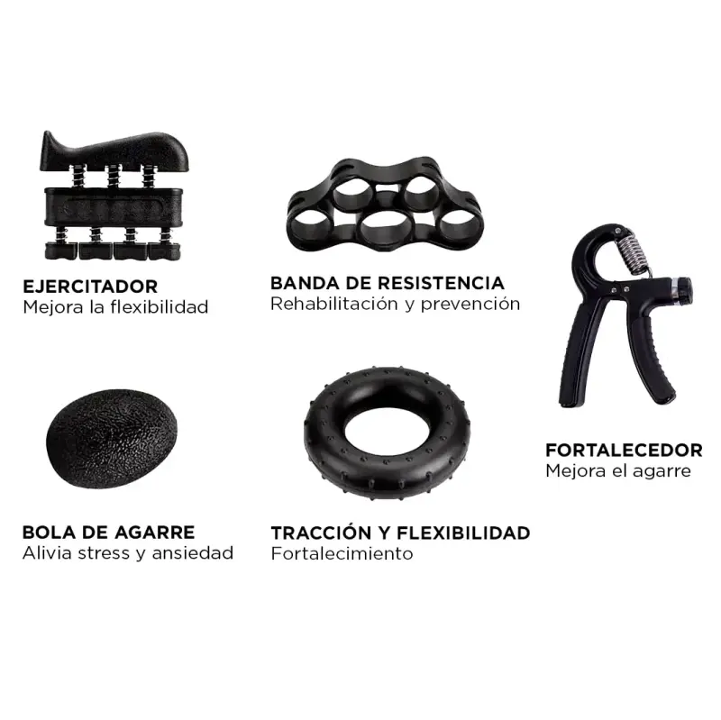 Set 5 en 1 Hand Grip + Ejercitador de Antebrazo - 3