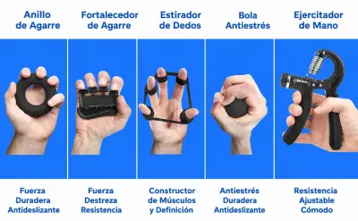 Set 5 en 1 Hand Grip + Ejercitador de Antebrazo - miniatura 5