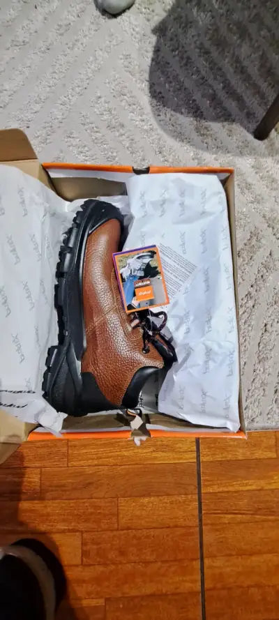 Botas de seguridad Badex marrón con etiqueta - miniatura 1