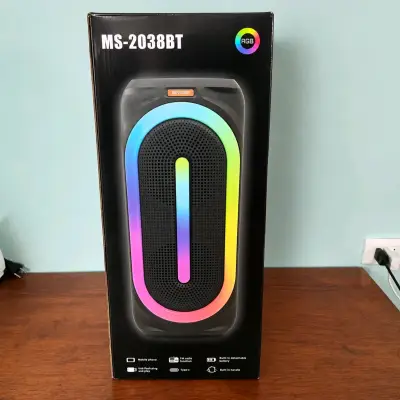 Parlante Bluetooth MS-2039BT con Luces RGB - miniatura 3