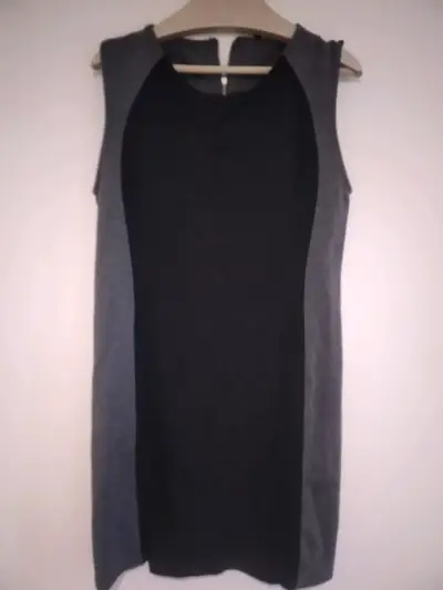 Vestido ajustado negro y gris talla S - miniatura 3