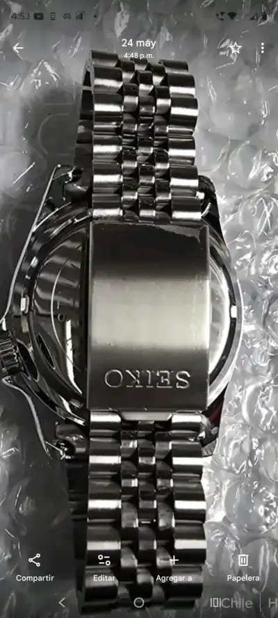Reloj Seiko GMT bisel azul - miniatura 2