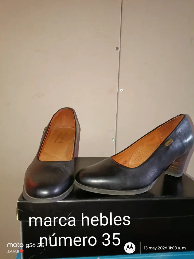 Zapatos de Tacón Negro Hebles Talla 37