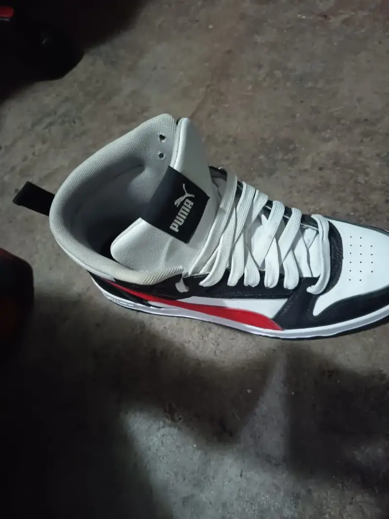 Zapatillas deportivas altas Puma blancas y negras - 3
