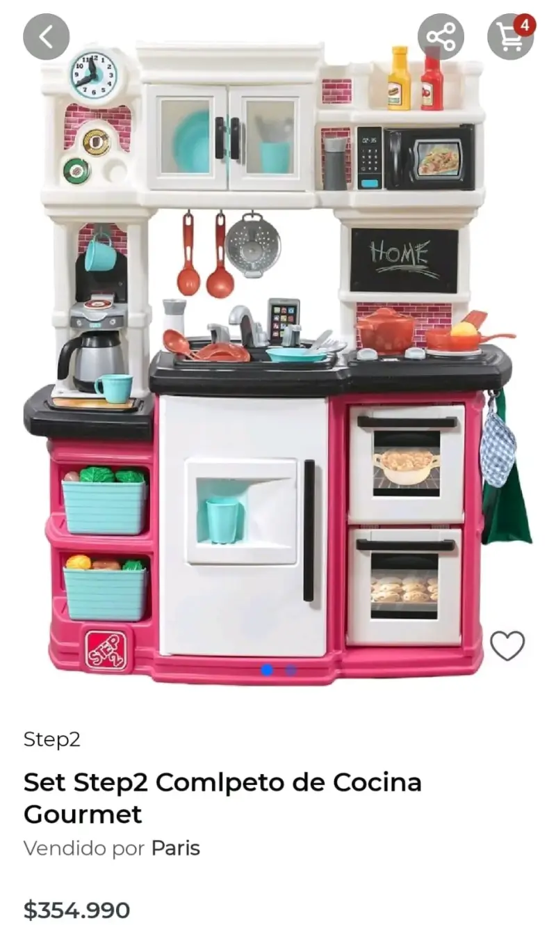 Cocina de juguete infantil Step2 con accesorios - 4