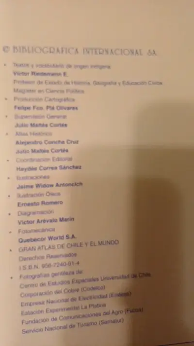 Gran Atlas de Chile y el Mundo en buen estado - miniatura 2