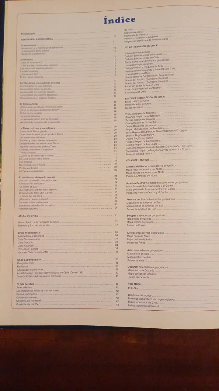 Gran Atlas de Chile y el Mundo en buen estado - 6