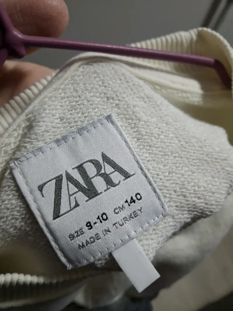 Poleron Zara con lazo de tul para niñas - 4