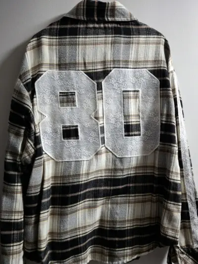 Camisa a cuadros con bolsillo para niñas Zara - miniatura 3